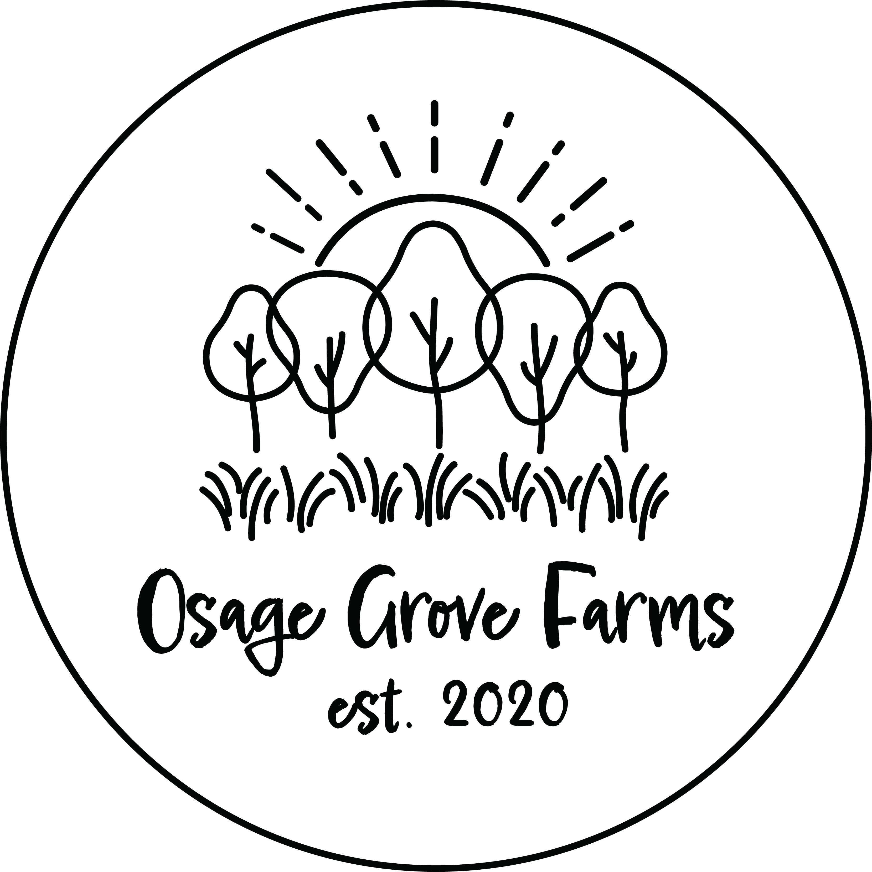 Osage Grove Farms - Black Transparent - 600 x 600 Osage Grove Farms - Small Family Farm in Central Michigan